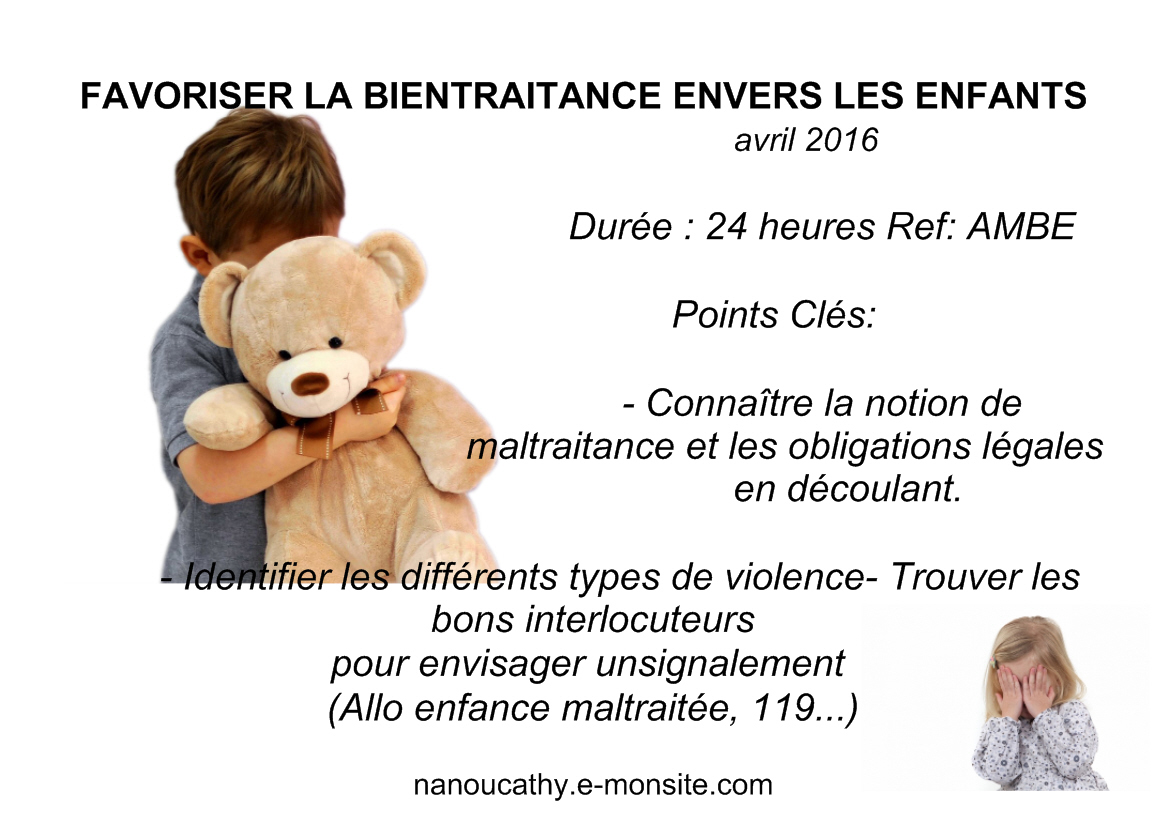 FAVORISER LA BIENTRAITANCE ENVERS LES ENFANTS