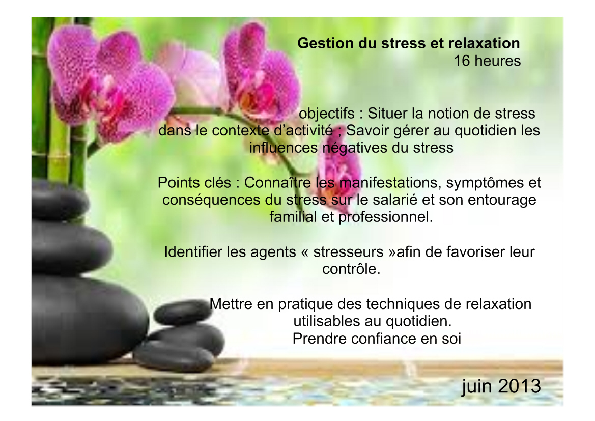 stress et relaxasion